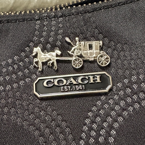 Coach Black Patterned Shoulder Bag - Picture 3 of 9